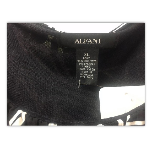 Alfani, dress, black/white, flowers print,sizeXL.: - Picture 11 of 11